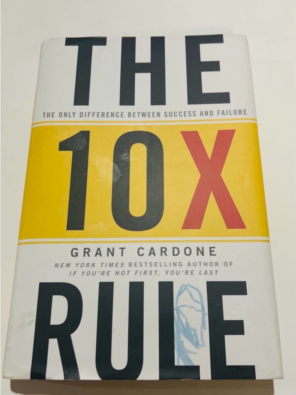 The 10X Rule by Grant Cardone - White, Yellow, Red, Black